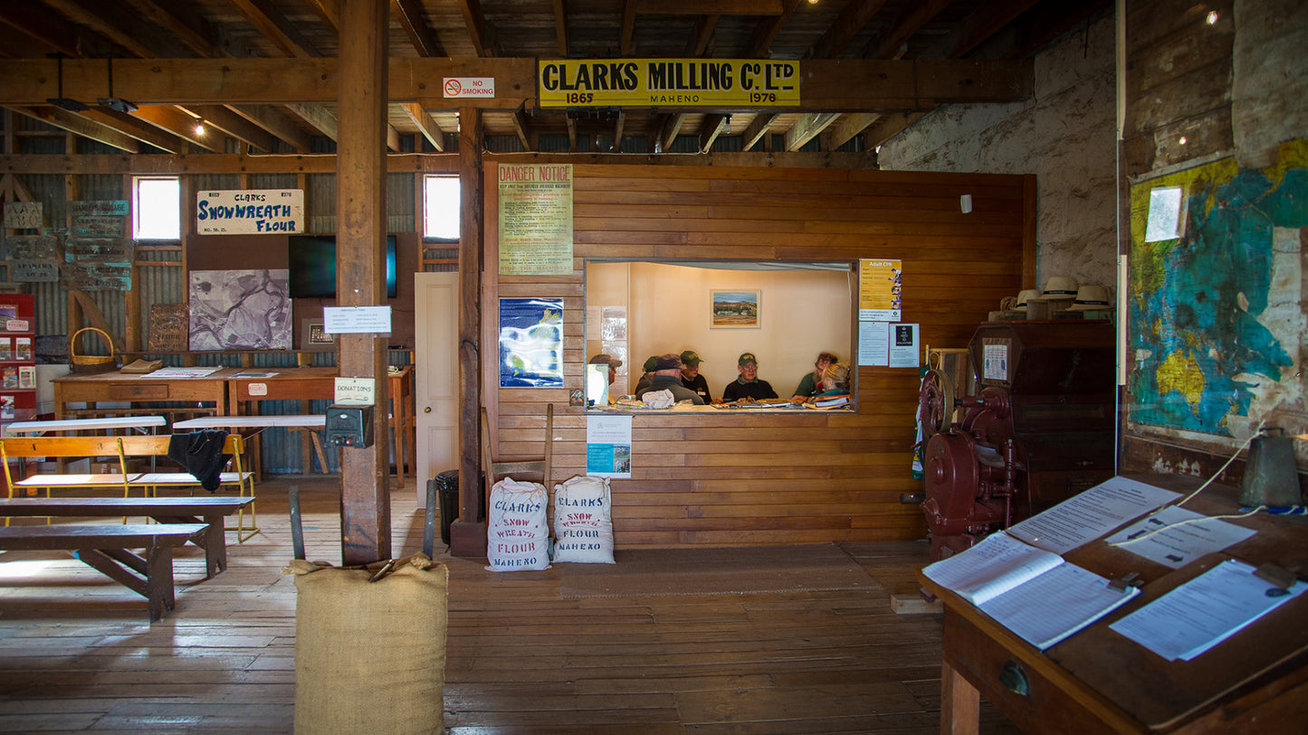Clarks Mill historic flour mill in Waitaki Valley